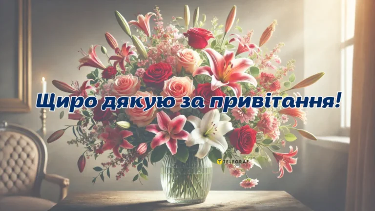 Подяка за привітання з днем народження