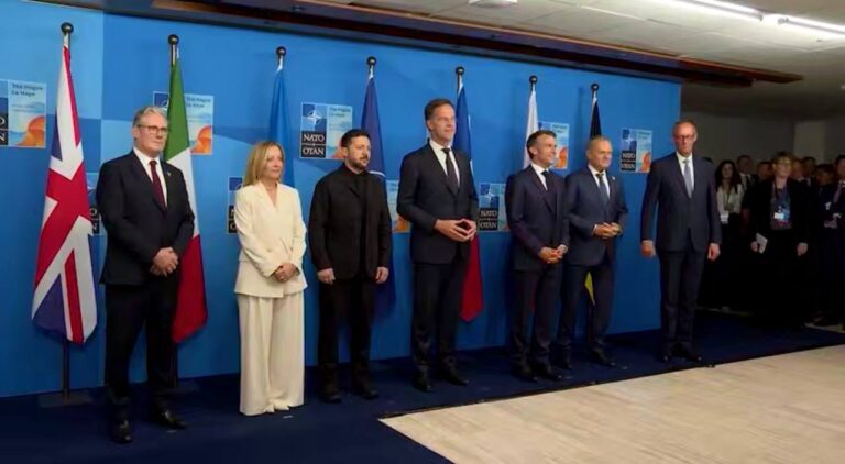 Зустріч із лідерами формату E5. Зеленський обговорив зміцнення ППО та посилення тиску на Росію