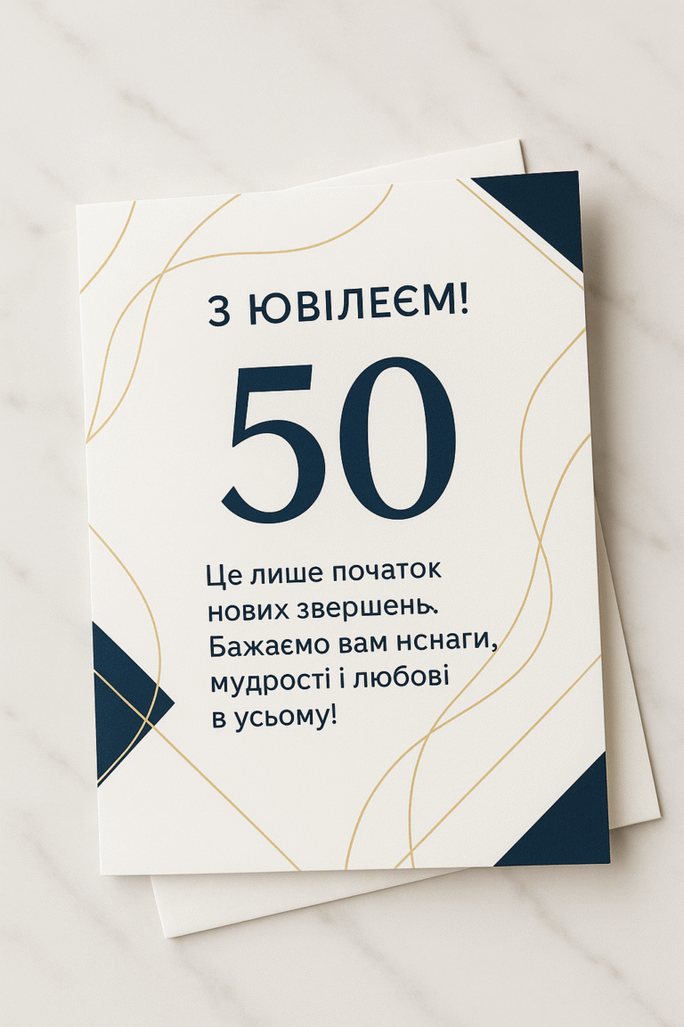 Привітання з ювілеєм 50 років для мужчини(чоловіка): кращі приклади та ідеї