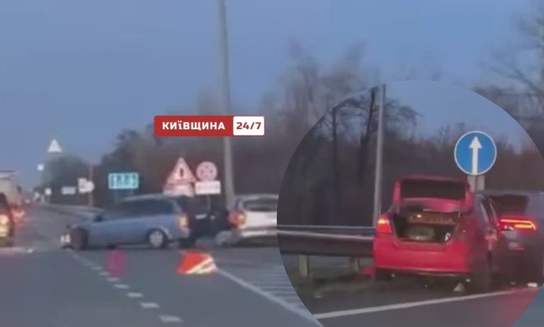 На трасі Київ–Житомир зафіксовано близько 20 аварій через ожеледицю