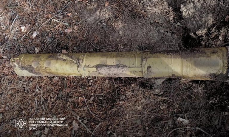 У лісі на Київщині виявили протитанкову ракету, яку знешкодили сапери ДСНС