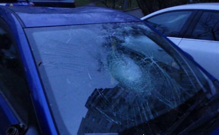 Хуліганський напад у Києві: автомобіль знищено під ногами людей