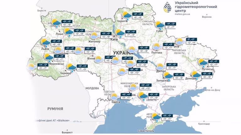 У Києві 12 грудня — до +9°, дощ і західний вітер