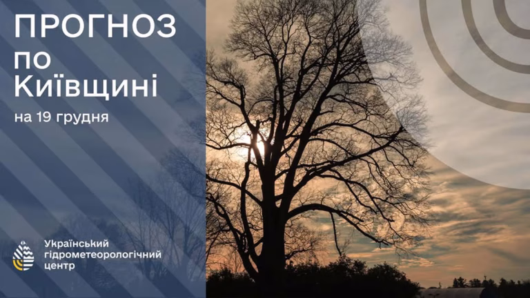 19 грудня у Києві: хмарно, вранці туман, без опадів