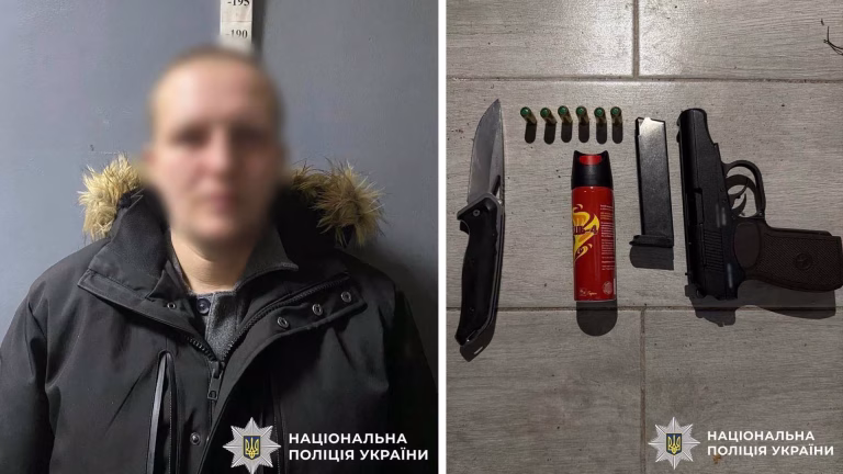 У Києві заарештували рецидивіста після збройного нападу на аптеку
