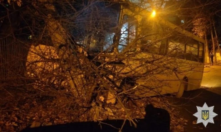 У Києві п’яний чоловік знайшов у салоні ключі, викрав автобус і протаранив два авто