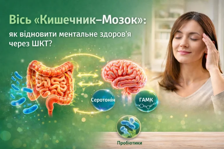Вісь «Кишечник–Мозок»: як відновити ментальне здоров’я через ШКТ?