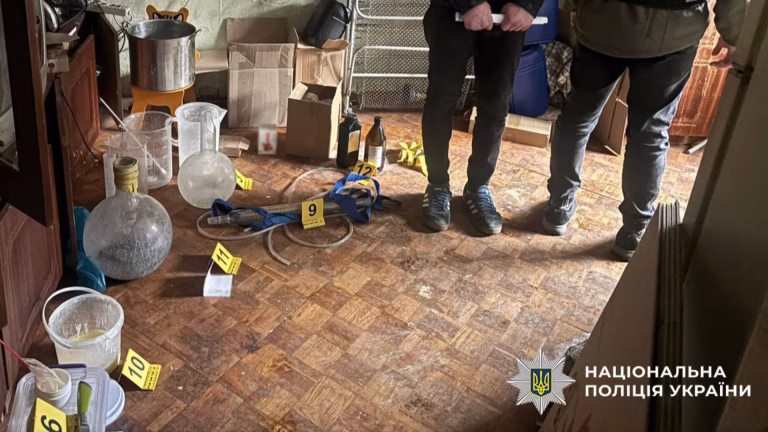 У Києві правоохоронці викрили й ліквідували квартирну нарколабораторію з виготовлення амфетаміну