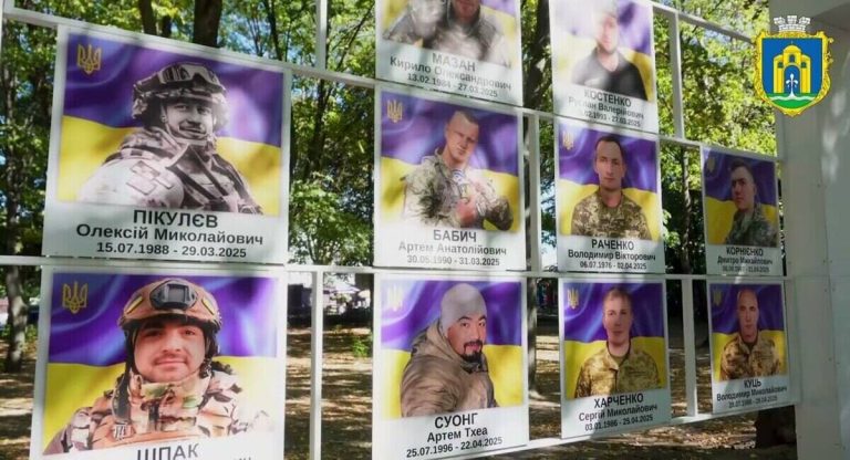 У Броварах на Алеї пам’яті встановили нові портрети Героїв, які віддали життя за Україну