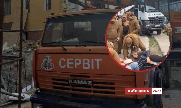 У Києві зафіксували спецтехніку сумнозвісного забудовника