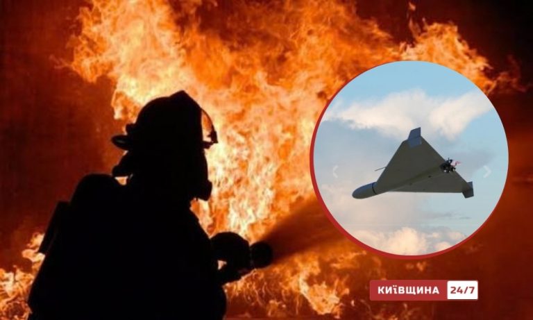 Жителі будинку в Голосієві самі ліквідували пожежу на даху після попадання