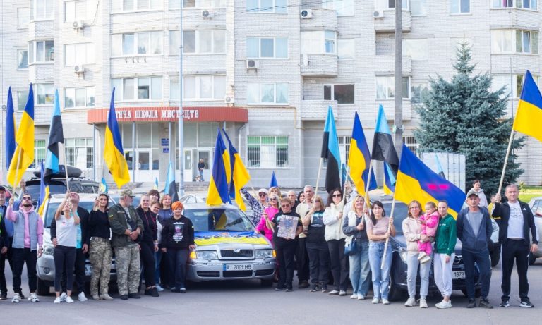 В Глевахівській громаді відбувся автопробіг на підтримку сімей зниклих безвісти