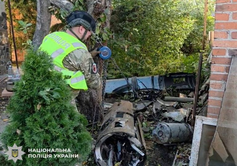 У Києві затримали 90-кілограмову бойову частину російського безпілотника «Герань-5»